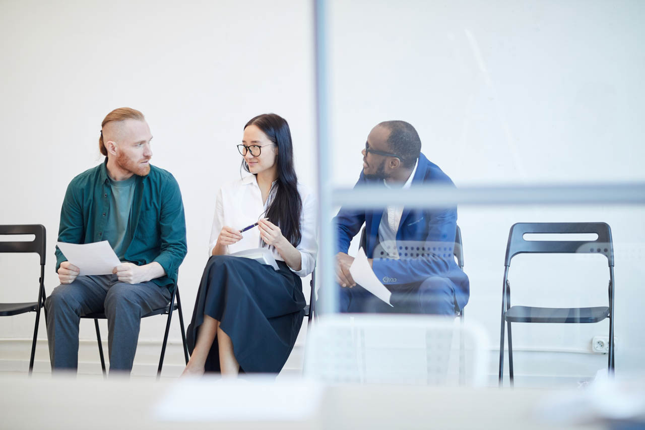 People Waiting for Interview